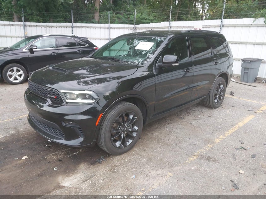 2021 Dodge Durango VIN 1C4RDJDG2MC805155 IAAI salvage auction — RIGHT FRONT, Salvage Title, sold $14,000 on 2026-08-31 (photo 2)