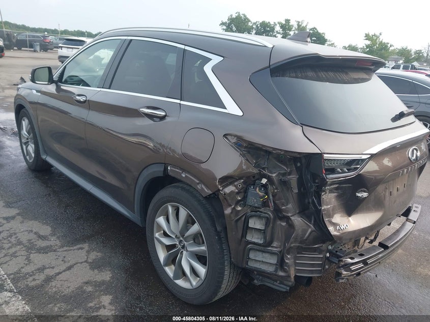 2019 Infiniti Qx50 VIN 3PCAJ5M31KF137309 IAAI salvage auction — REAR END, Wait Title, sold $3,050 on 2026-09-27 (photo 3)