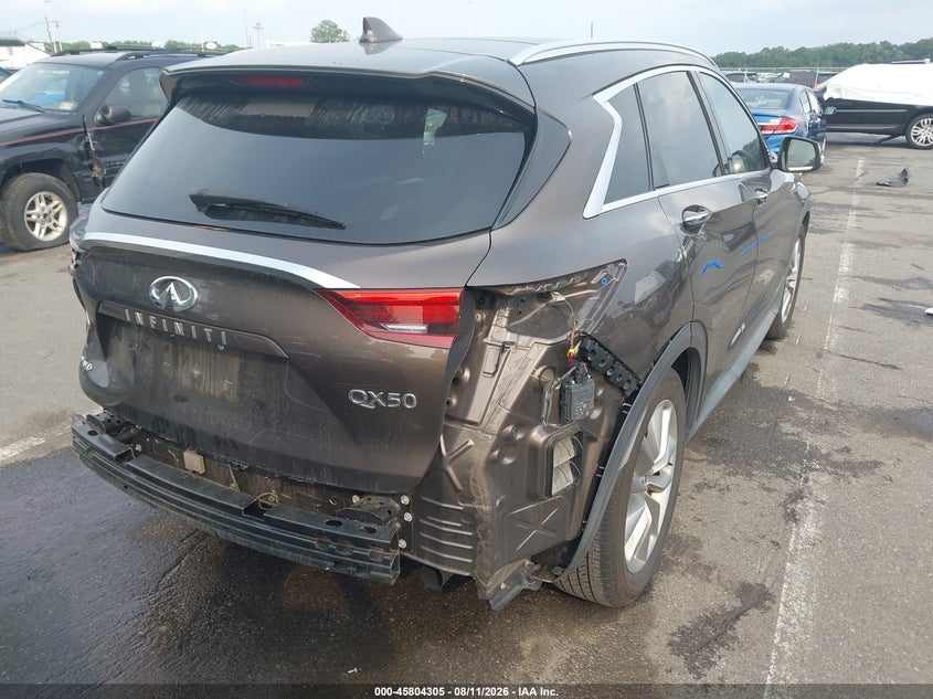2019 Infiniti Qx50 VIN 3PCAJ5M31KF137309 IAAI salvage auction — REAR END, Wait Title, sold $3,050 on 2026-09-27 (photo 4)