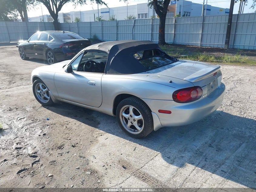 2002 Mazda Mx-5 miata VIN JM1NB353520232343 IAAI salvage auction — NORMAL WEAR, Clear (Florida), sold $400 on 2026-08-24 (photo 3)