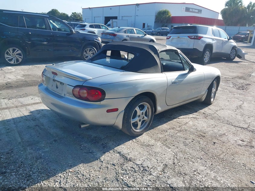 2002 Mazda Mx-5 miata VIN JM1NB353520232343 IAAI salvage auction — NORMAL WEAR, Clear (Florida), sold $400 on 2026-08-24 (photo 4)