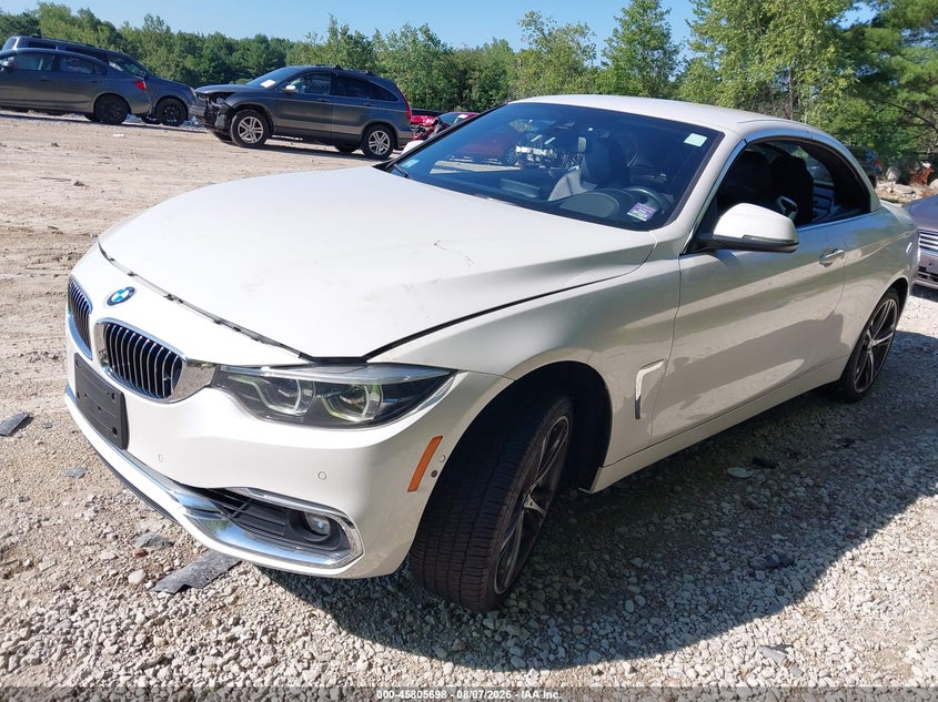 2018 BMW 4er VIN WBA4Z7C58JEA33596 IAAI salvage auction — RIGHT FRONT, Wait Title, sold $9,900 on 2026-08-28 (photo 2)