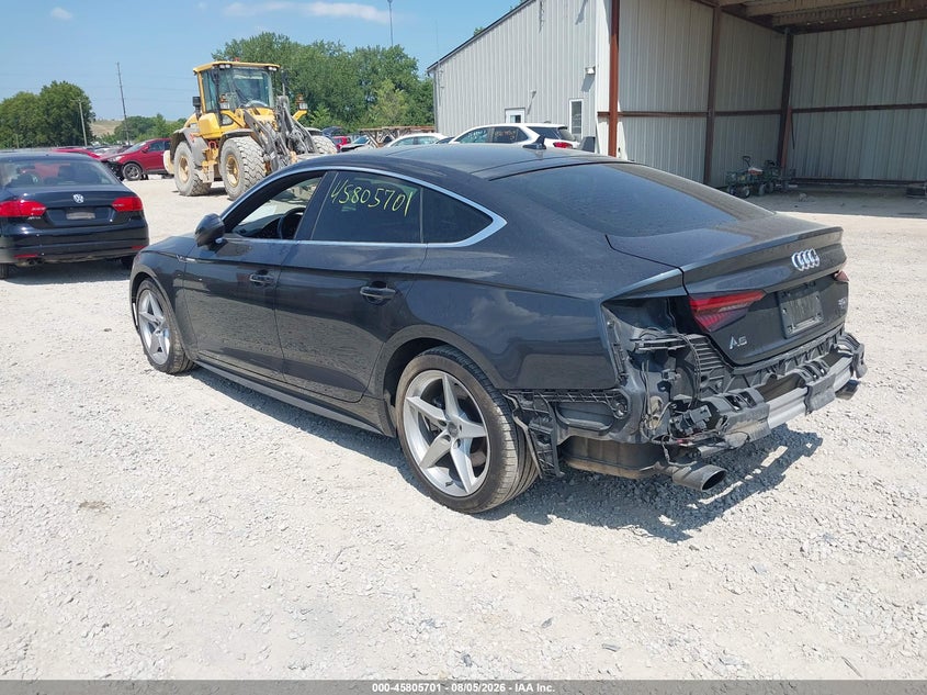 2018 Audi A5 VIN WAUDNCF55JA034418 IAAI salvage auction — RIGHT REAR, Salvage (Ohio), sold $7,100 on 2026-08-26 (photo 3)