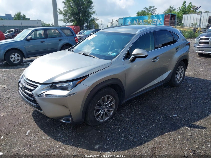 2017 Lexus Nx VIN JTJBARBZ4H2107541 IAAI salvage auction — RIGHT FRONT, Wait Title, sold $6,300 on 2026-08-27 (photo 2)