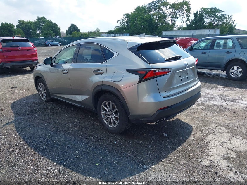 2017 Lexus Nx VIN JTJBARBZ4H2107541 IAAI salvage auction — RIGHT FRONT, Wait Title, sold $6,300 on 2026-08-27 (photo 3)
