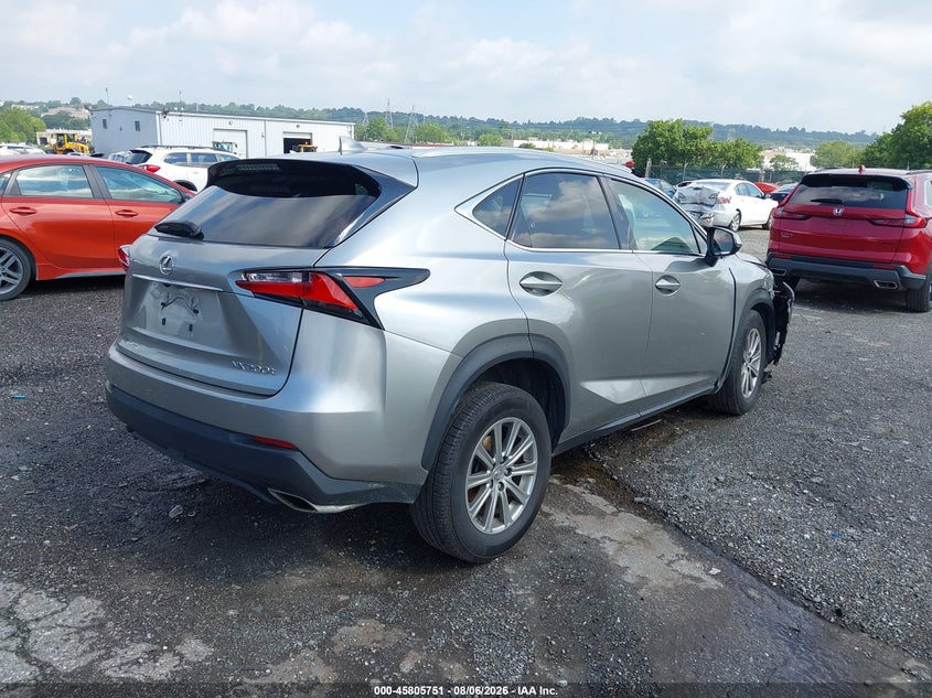 2017 Lexus Nx VIN JTJBARBZ4H2107541 IAAI salvage auction — RIGHT FRONT, Wait Title, sold $6,300 on 2026-08-27 (photo 4)