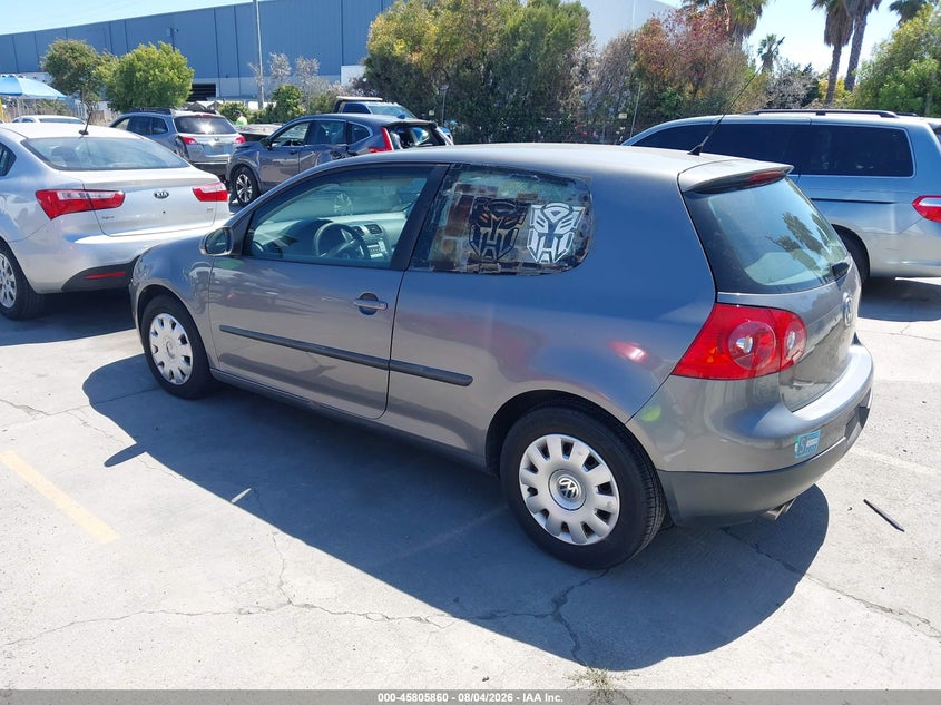 2009 Volkswagen Rabbit VIN WVWBB71K59W088825 IAAI salvage auction — NORMAL WEAR, Clear - Dealer Only (California), sold $250 on 2026-08-12 (photo 3)
