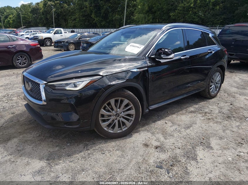 2023 Infiniti Qx50 VIN 3PCAJ5BAXPF117942 IAAI salvage auction — RIGHT SIDE, Salvage Title, sold $4,700 on 2026-09-28 (photo 2)