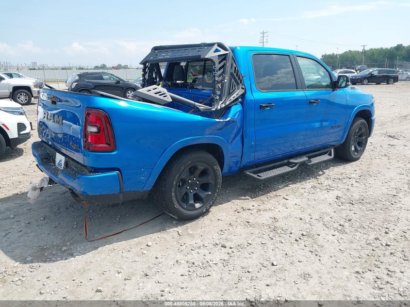 2026 Ram 1500 VIN 1C6SRFFP1TN171795 IAAI salvage auction — STORM DAMAGE, Salvage Title, sold $21,450 on 2026-09-03 (photo 4)