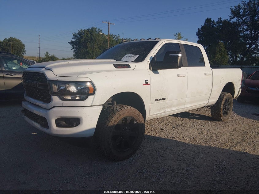 2024 Ram 2500 VIN 3C6UR5DL7RG270111 IAAI salvage auction — FRONT & REAR, Wait Title, sold $10,300 on 2026-08-29 (photo 2)