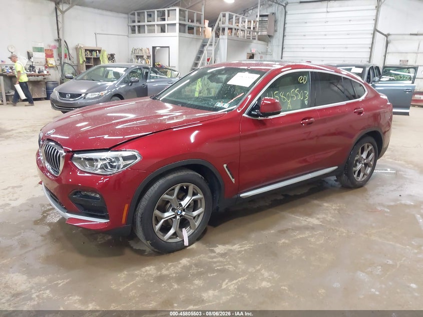 2021 BMW X4 VIN 5UX2V1C09M9F04769 IAAI salvage auction — HAIL, Salvage Title, sold $13,600 on 2026-08-28 (photo 2)