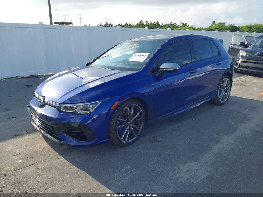 2024 Volkswagen Golf r VIN WVWEB7CD0RW231823 IAAI salvage auction — RIGHT SIDE, Wait Title, sold $12,000 on 2026-09-15 (photo 2)