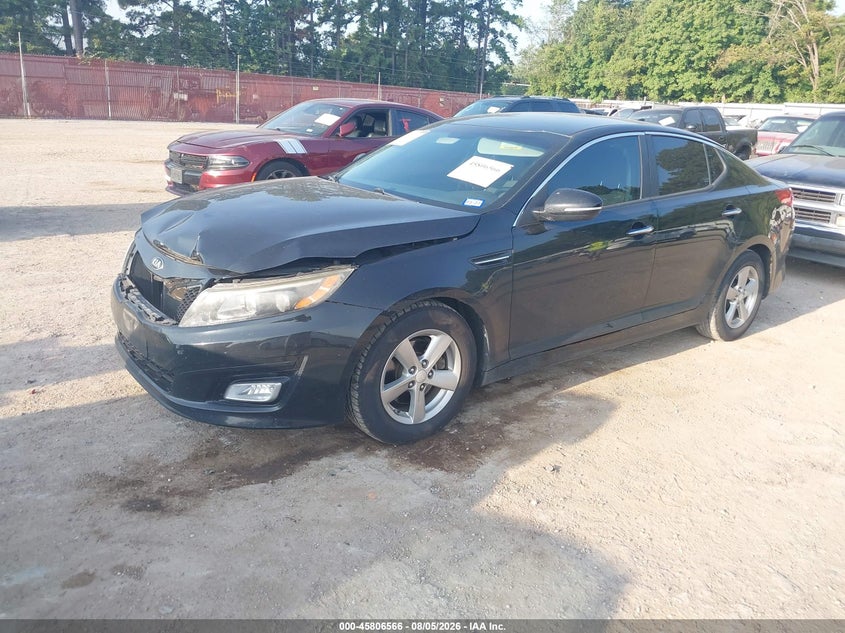 2015 Kia Optima VIN 5XXGM4A70FG466511 IAAI salvage auction — FRONT END, Original (Texas), sold $775 on 2026-10-01 (photo 2)