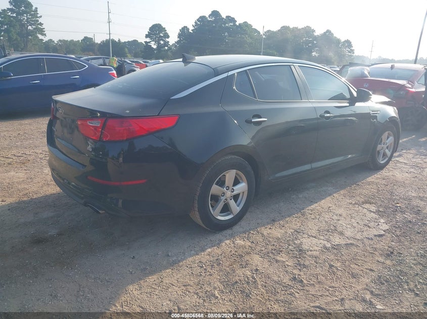 2015 Kia Optima VIN 5XXGM4A70FG466511 IAAI salvage auction — FRONT END, Original (Texas), sold $775 on 2026-10-01 (photo 4)