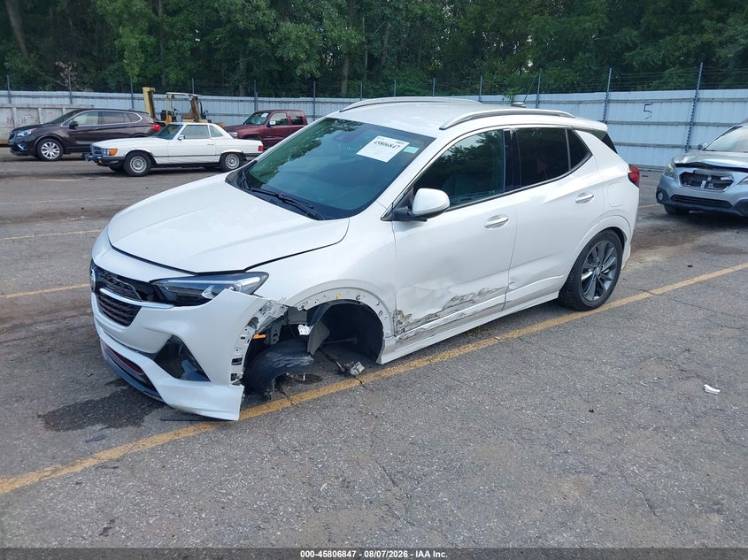 2021 Buick Encore gx VIN KL4MMGSL2MB086647 IAAI salvage auction — LEFT FRONT, Scrap (Michigan), sold $1,950 on 2026-08-31 (photo 2)