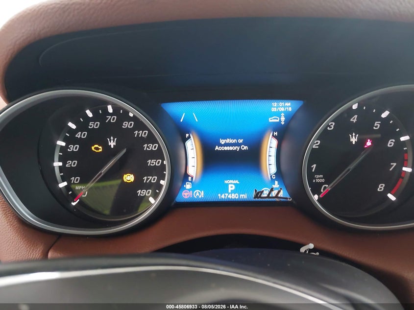 2019 Maserati Levante VIN ZN661XUA2KX329472 IAAI salvage auction — NORMAL WEAR, Salvage Title, sold $3,700 on 2026-08-24 (photo 7)