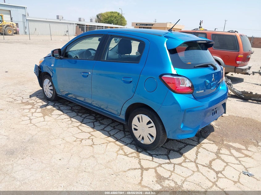 2024 Mitsubishi Mirage VIN ML32AUHJ4RH020991 IAAI salvage auction — LEFT SIDE, Salvage Title, sold $7,000 on 2026-08-18 (photo 3)