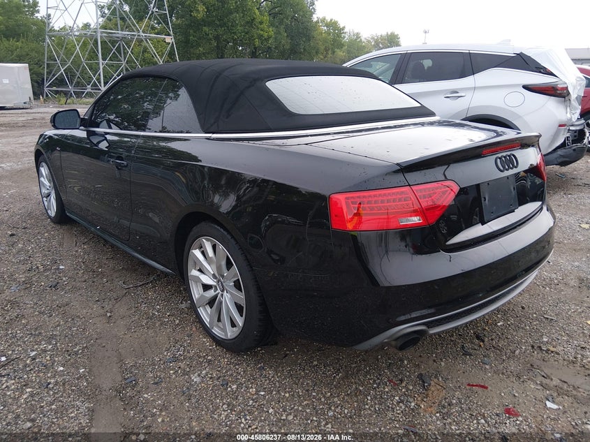 2015 Audi A5 VIN WAUMFAFH5FN006954 IAAI salvage auction — SIDE, Clear (Indiana), sold $2,900 on 2026-09-11 (photo 3)
