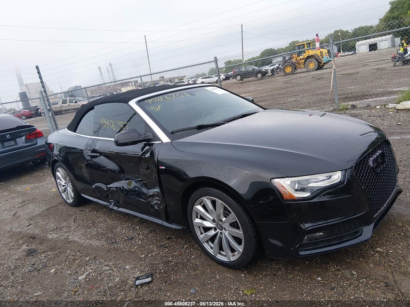 2015 Audi A5 VIN WAUMFAFH5FN006954 IAAI salvage auction — SIDE, Clear (Indiana), sold $2,900 on 2026-09-11 (photo 6)