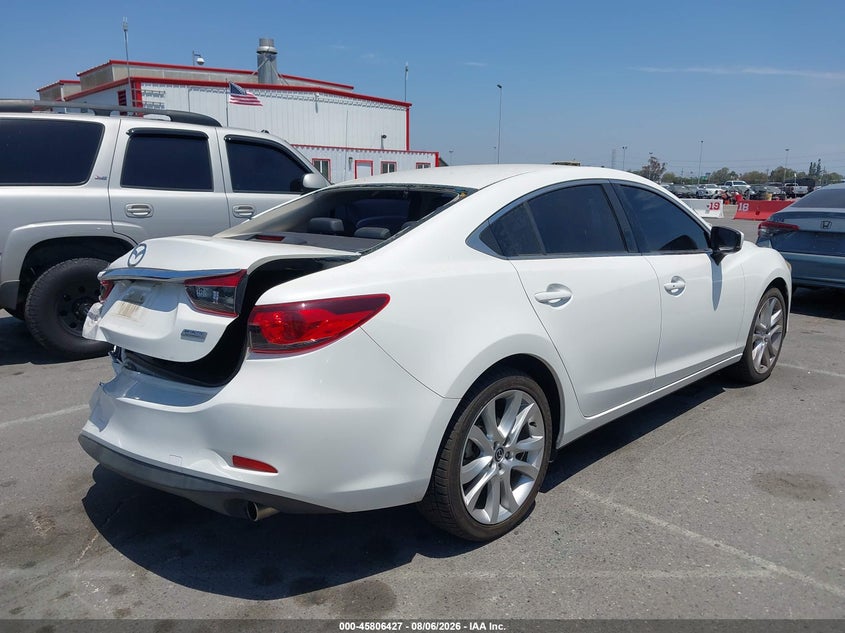 2017 Mazda 6 VIN JM1GL1V56H1146828 IAAI salvage auction — REAR END, Salvage (California), sold $1,550 on 2026-08-22 (photo 4)