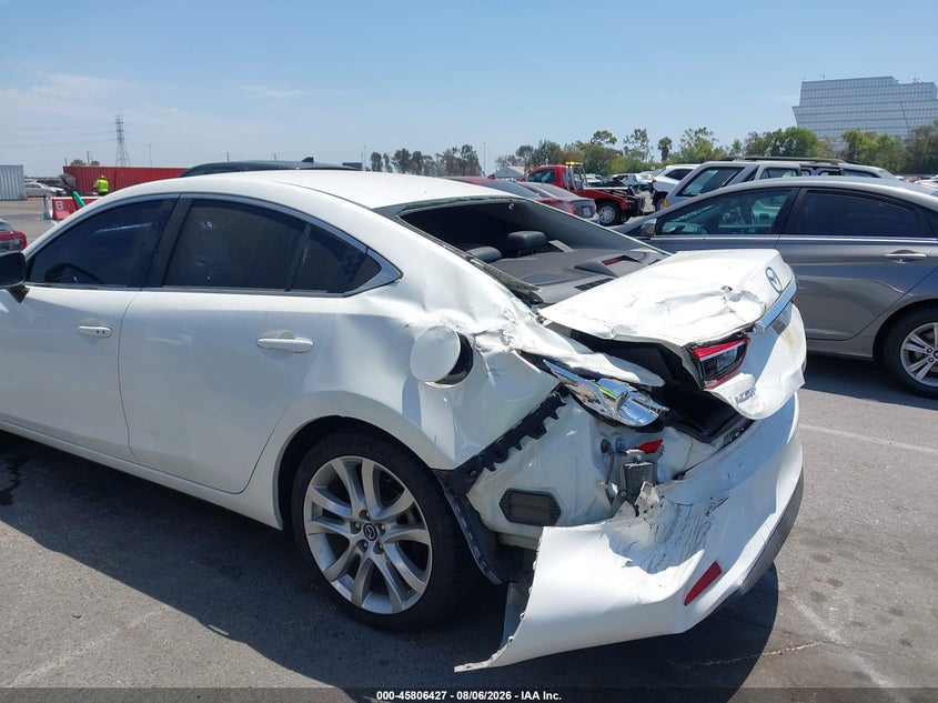 2017 Mazda 6 VIN JM1GL1V56H1146828 IAAI salvage auction — REAR END, Salvage (California), sold $1,550 on 2026-08-22 (photo 6)