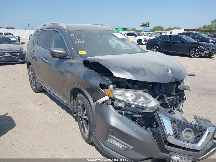 2017 Nissan Rogue VIN 5N1AT2MT3HC854904 IAAI salvage auction — FRONT END, Wait Title, sold $1,400 on 2026-09-02 (photo 1)