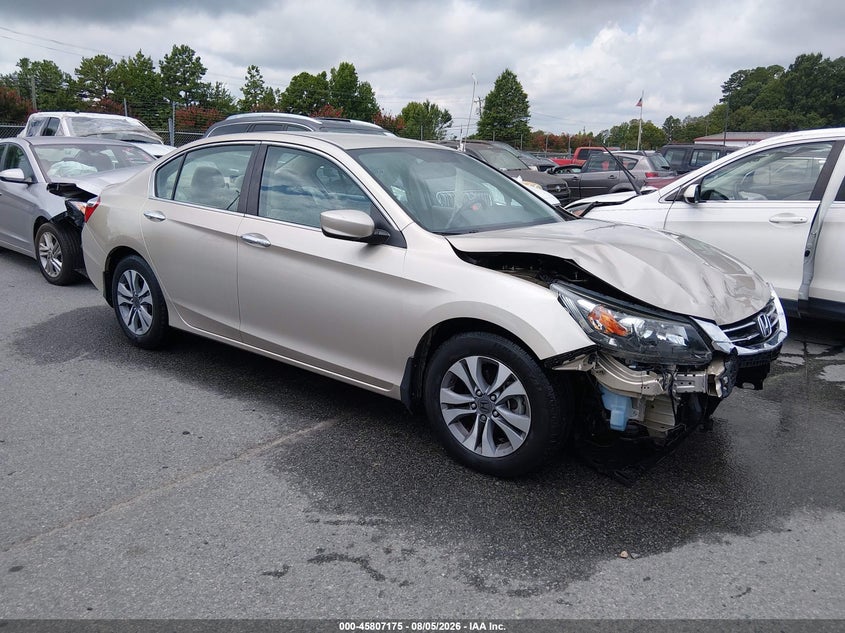 2013 Honda Accord VIN 1HGCR2F34DA246096 IAAI salvage auction — FRONT END, Salvage (North Carolina), sold $2,900 on 2026-08-24 (photo 1)