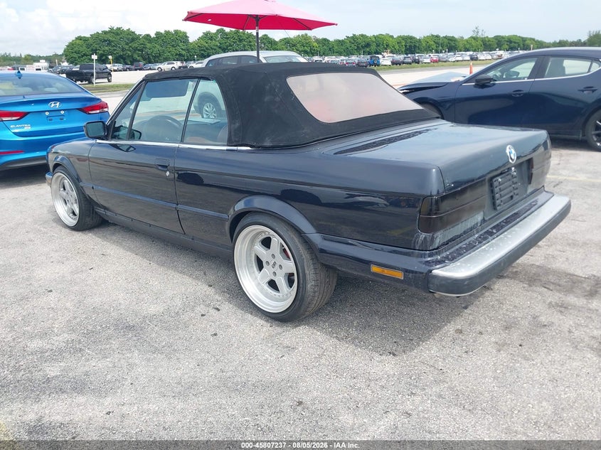 1988 BMW 3 series VIN WBABB1305J8273097 IAAI salvage auction — MECHANICAL, Clear (Florida), sold $10,075 on 2026-08-20 (photo 3)