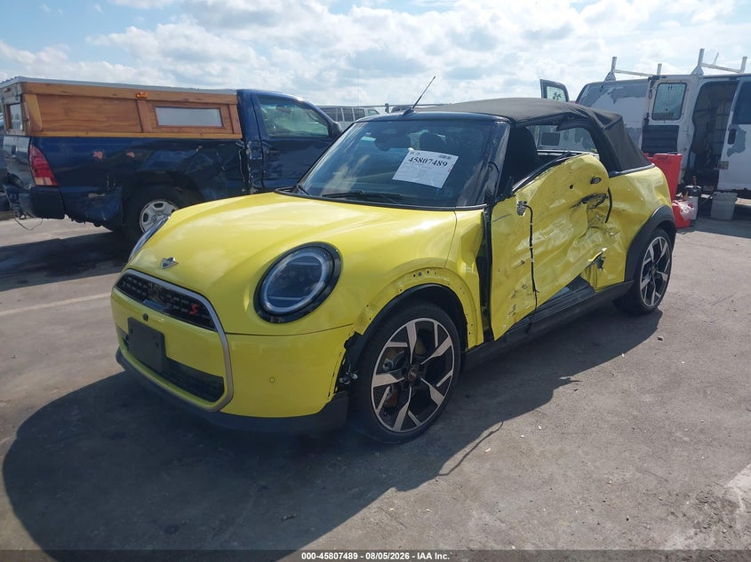 2026 Mini Convertible VIN WMW23GX03T2Y78087 IAAI salvage auction — LEFT SIDE, Salvage Title, sold $10,700 on 2026-09-09 (photo 2)