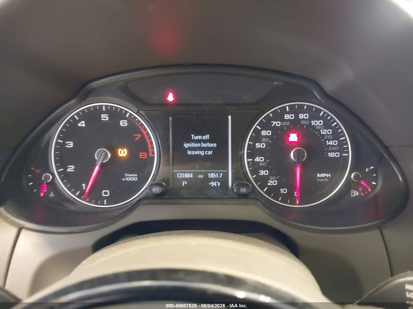 2015 Audi Q5 VIN WA1DGAFP5FA032298 IAAI salvage auction — REAR END, Salvage Title, sold $1,450 on 2026-10-04 (photo 7)