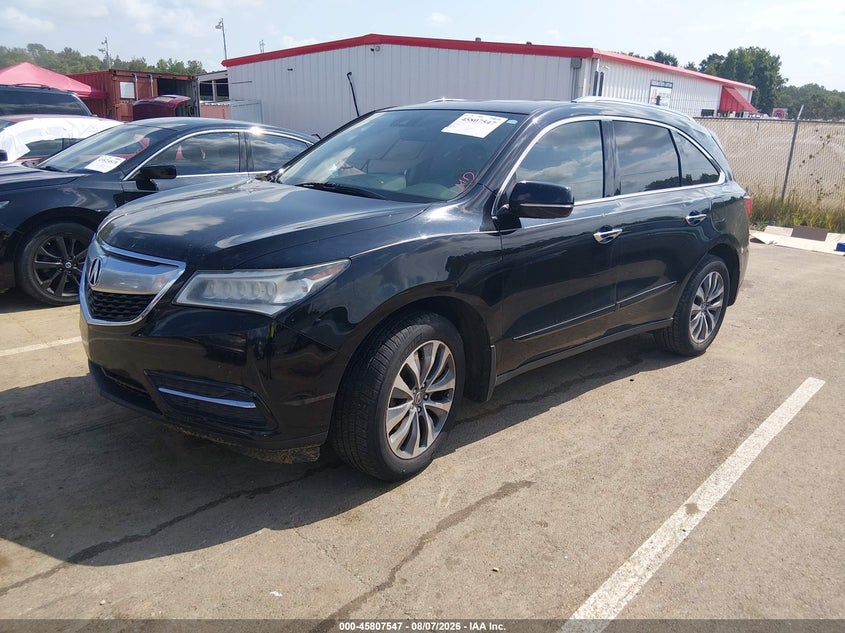 2016 Acura Mdx VIN 5FRYD3H41GB002608 IAAI salvage auction — RIGHT SIDE, Salvage Title, sold $1,550 on 2026-09-12 (photo 2)