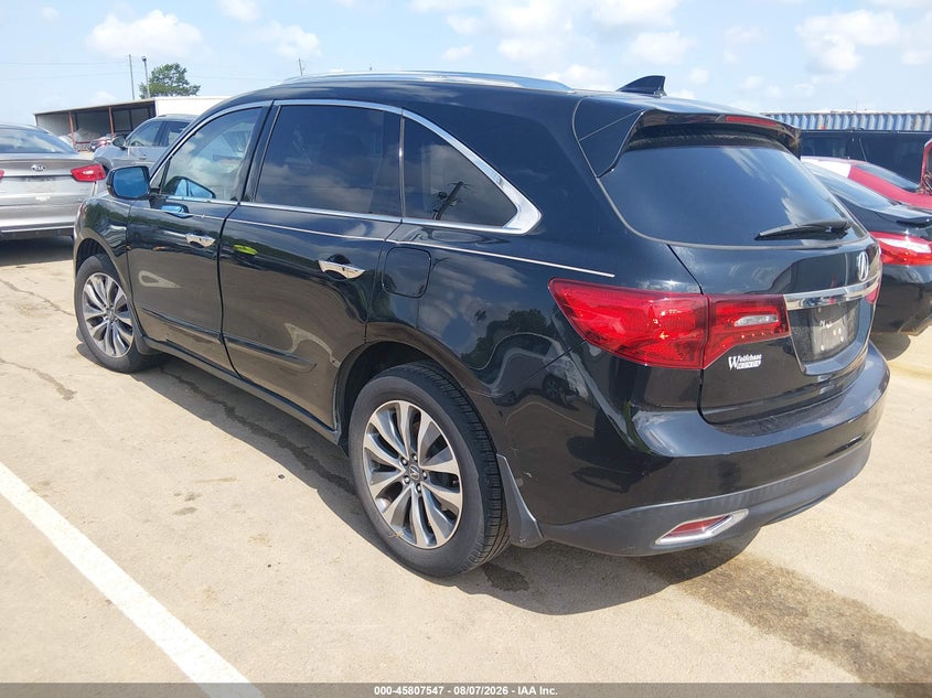 2016 Acura Mdx VIN 5FRYD3H41GB002608 IAAI salvage auction — RIGHT SIDE, Salvage Title, sold $1,550 on 2026-09-12 (photo 3)