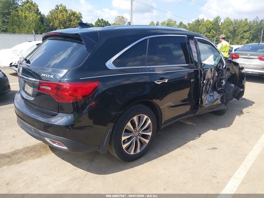 2016 Acura Mdx VIN 5FRYD3H41GB002608 IAAI salvage auction — RIGHT SIDE, Salvage Title, sold $1,550 on 2026-09-12 (photo 4)