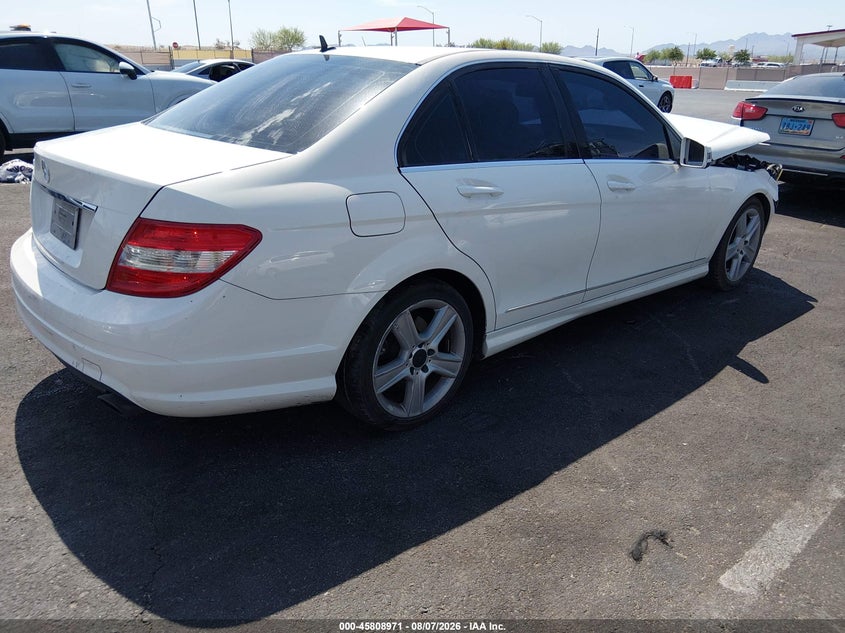 2010 Mercedes-benz C class VIN WDDGF5EB3AR119846 IAAI salvage auction — FRONT END, Salvage (Nevada), sold $100 on 2026-08-21 (photo 4)