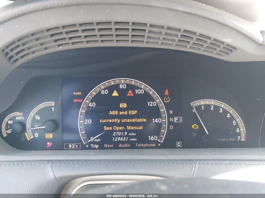 2007 Mercedes-benz Cl-class VIN WDDEJ71X47A001556 IAAI salvage auction — NORMAL WEAR, Clear - Dealer Only (California), sold $575 on 2026-08-12 (photo 7)