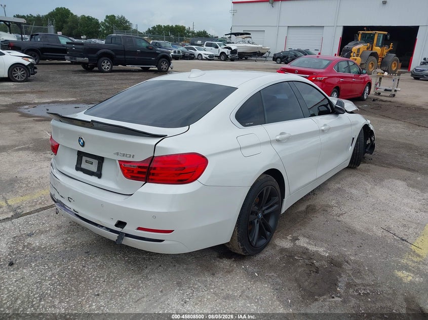 2017 BMW 4er VIN WBA4F7C54HG438357 IAAI salvage auction — FRONT & REAR, Salvage Title, sold $1,400 on 2026-08-19 (photo 4)