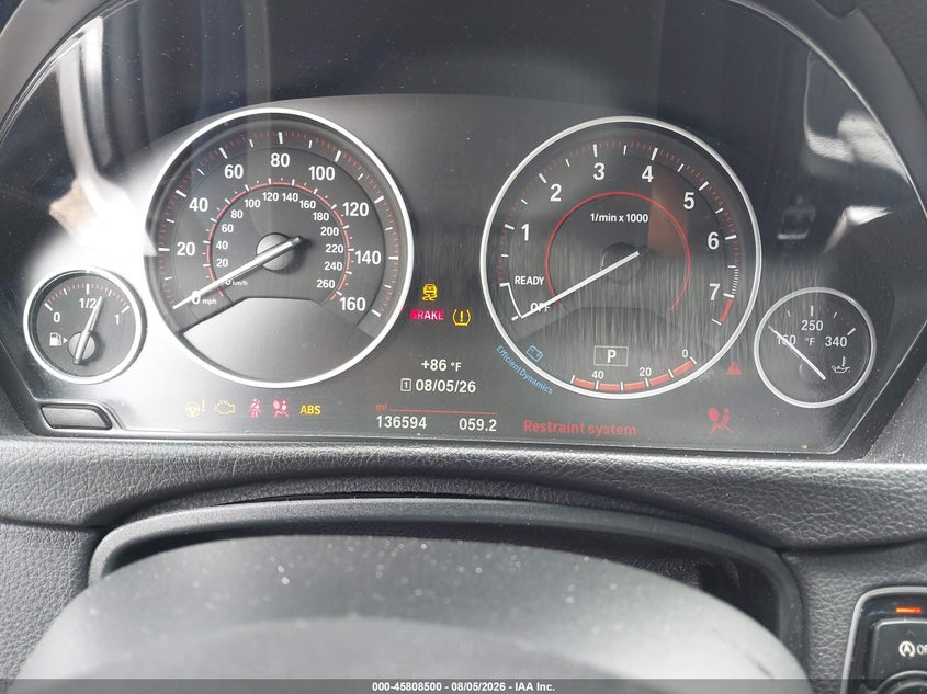 2017 BMW 4er VIN WBA4F7C54HG438357 IAAI salvage auction — FRONT & REAR, Salvage Title, sold $1,400 on 2026-08-19 (photo 7)