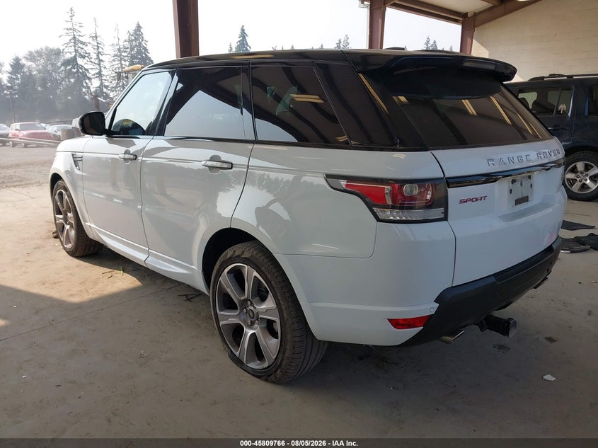 2015 Land rover Range rover sport VIN SALWR2VF3FA618949 IAAI salvage auction — FRONT END, Salvage Title, sold $6,000 on 2026-09-12 (photo 3)