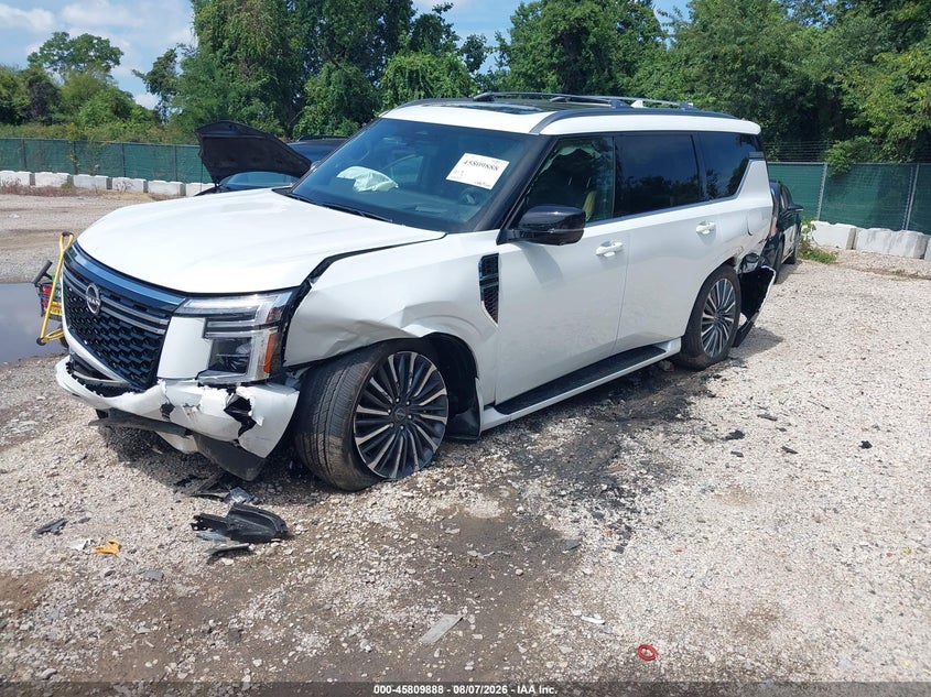 2026 Nissan Armada VIN JN8AY3CC4T9230097 IAAI salvage auction — FRONT END, Wait Title, sold $34,000 on 2026-09-04 (photo 2)