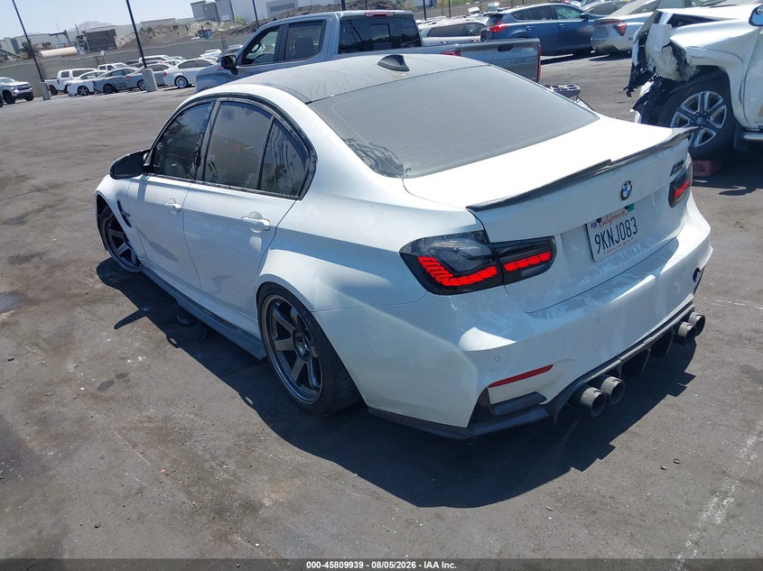 2018 BMW M3 VIN WBS8M9C59J5L00569 IAAI salvage auction — LEFT FRONT, Wait Title, sold $22,100 on 2026-08-28 (photo 3)
