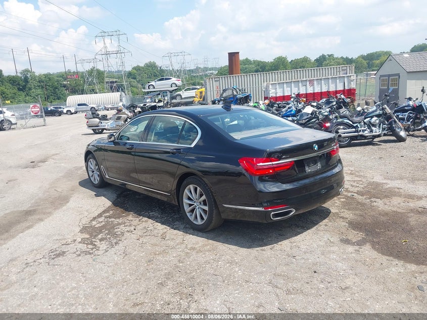 2019 BMW 7er VIN WBA7E4C56KGV28373 IAAI salvage auction — FRONT END, Salvage Title, sold $1,050 on 2026-08-21 (photo 3)