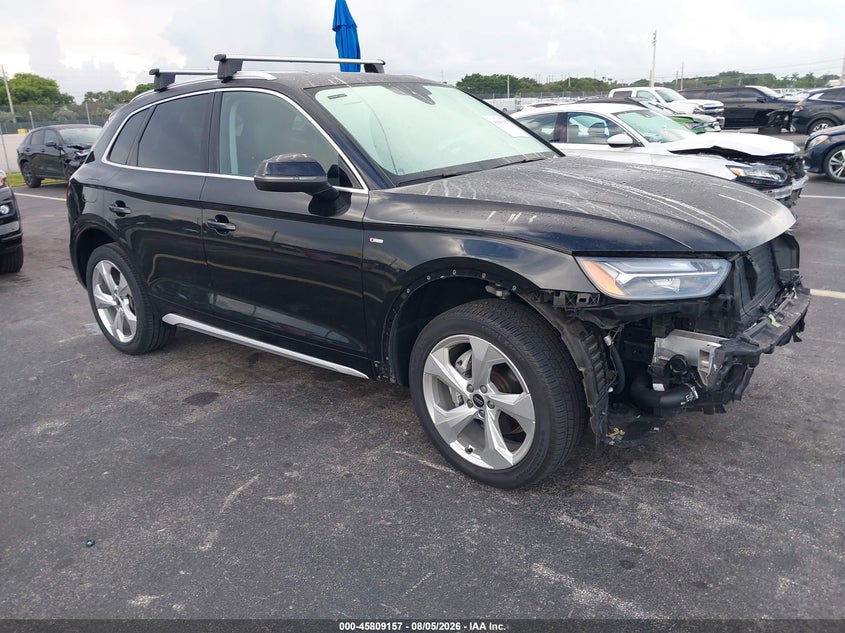 2023 Audi Q5 VIN WA1EAAFY7P2197313 IAAI salvage auction — SIDE, Wait Title, sold $15,900 on 2026-09-06 (photo 1)