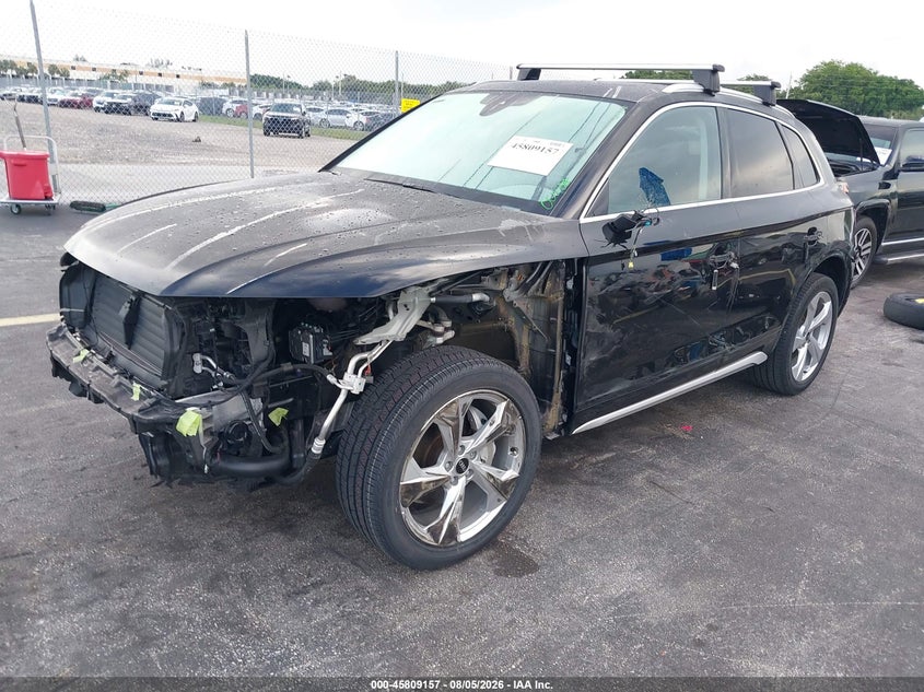 2023 Audi Q5 VIN WA1EAAFY7P2197313 IAAI salvage auction — SIDE, Wait Title, sold $15,900 on 2026-09-06 (photo 2)