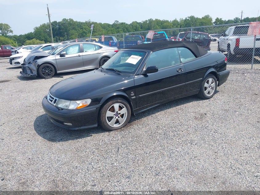 2002 Saab 9-3 VIN YS3DF75K427012528 IAAI salvage auction — NORMAL WEAR, Clear (Delaware), sold $650 on 2026-08-17 (photo 2)