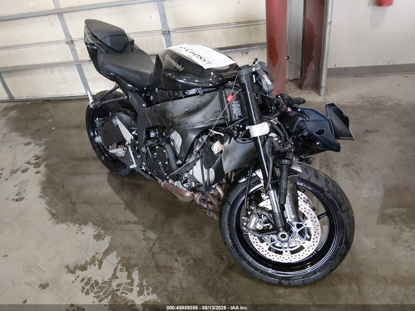 2026 Kawasaki VIN JKBZXJJ13TA045826 IAAI salvage auction — FRONT END, Wait Title, sold $2,100 on 2026-10-01 (photo 1)