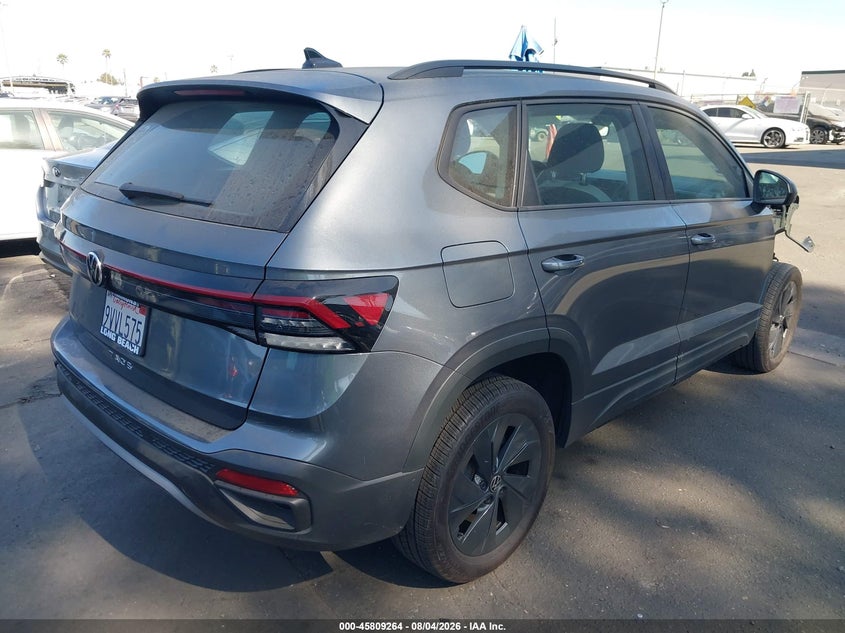 2025 Volkswagen Taos VIN 3VV5C7B23SM027957 IAAI salvage auction — FRONT END, Salvage Title, sold $8,300 on 2026-08-22 (photo 4)