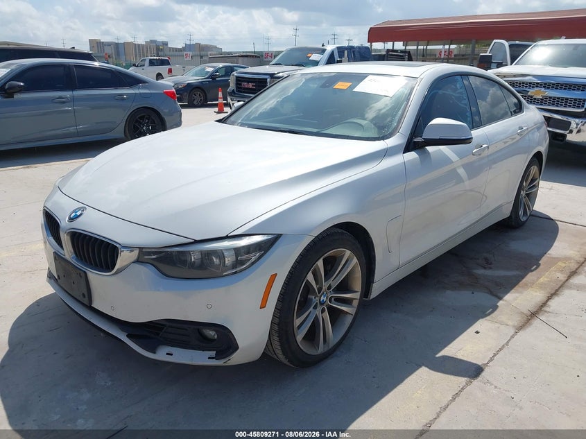 2018 BMW 4er VIN WBA4J1C59JBG80580 IAAI salvage auction — WATER/FLOOD, Salvage Title, sold $3,550 on 2026-08-29 (photo 2)