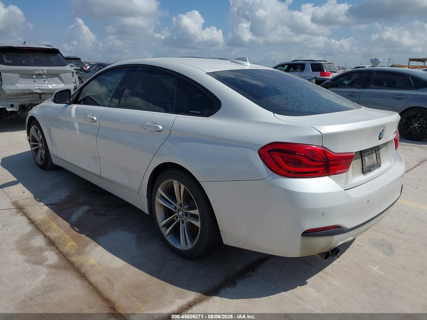 2018 BMW 4er VIN WBA4J1C59JBG80580 IAAI salvage auction — WATER/FLOOD, Salvage Title, sold $3,550 on 2026-08-29 (photo 3)