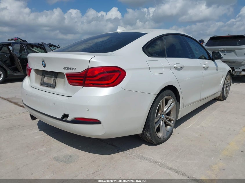 2018 BMW 4er VIN WBA4J1C59JBG80580 IAAI salvage auction — WATER/FLOOD, Salvage Title, sold $3,550 on 2026-08-29 (photo 4)