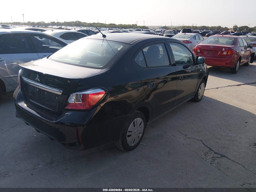 2024 Mitsubishi Mirage VIN ML32FUFJ3RHF01211 IAAI salvage auction — NORMAL WEAR, Original (Texas), sold $2,250 on 2026-08-25 (photo 4)